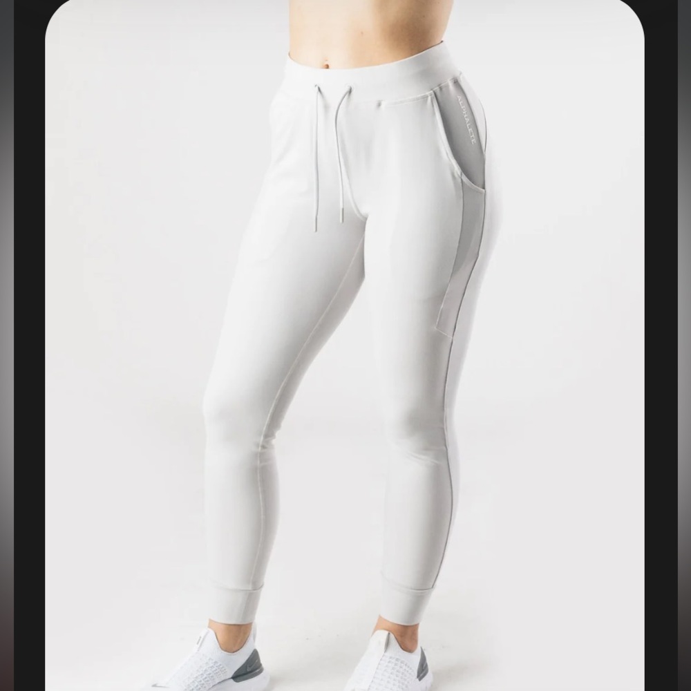 Women's White Jogger Pants